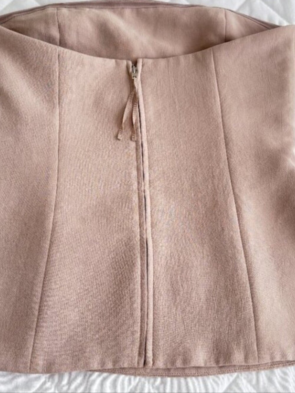 Aritzia Posh Strapless Tube Top - Crepette in Marcona Beige - Picture 3 of 5